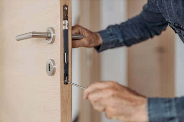 installing a door knob with lock